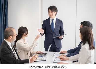 Multiple Businessmen Meeting Images Of Various Generations