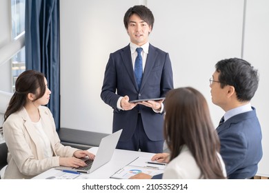 Multiple Businessmen Meeting Images Of Various Generations