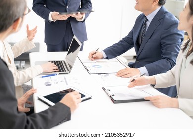 Multiple Businessmen Meeting Images Of Various Generations