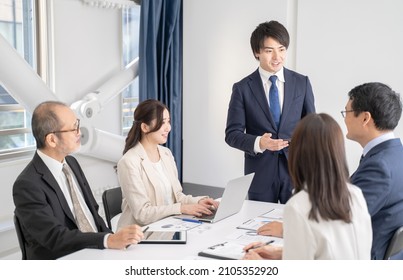 Multiple Businessmen Meeting Images Of Various Generations