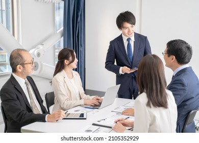 Multiple Businessmen Meeting Images Of Various Generations