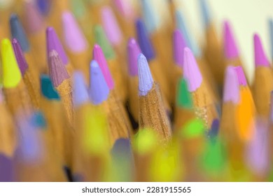Multiple Close Up Of Pencils  