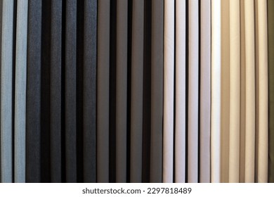 Multiple colors and patterned textures for curtains