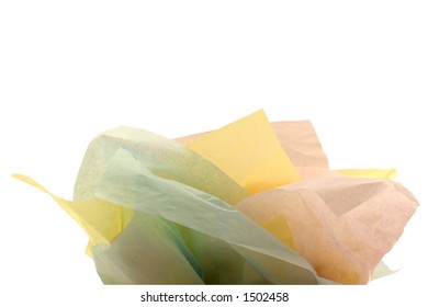 Multiple Colors Of Tissue Paper For A Gift Bag