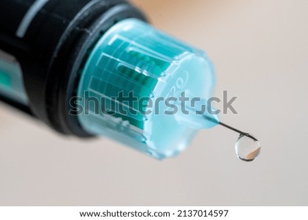 Multiple Dose Insulin Therapy, needle with drop