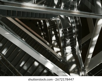 multiple layering of the stairs,shooted in 30 August 2025,tainan,taiwan