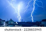 multiple Lighting Strikes in the city