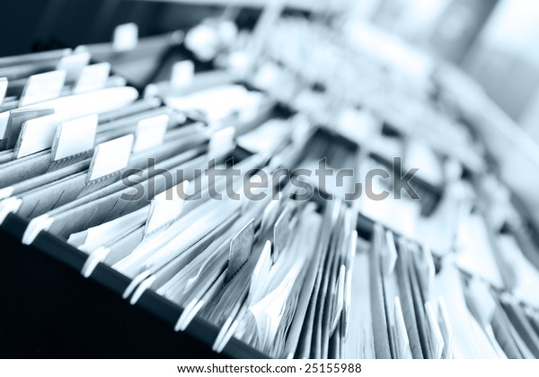 Multiple Rows Filing Cabinets Office Medical Stock Photo Edit Now