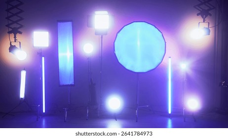 Múltiples luces estudio 