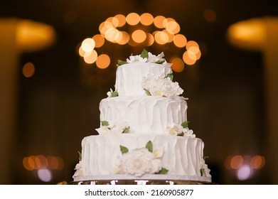 Multiple tier wedding cake with elegant classic detailing - Powered by Shutterstock