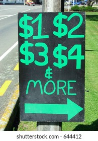 Multi-price sign