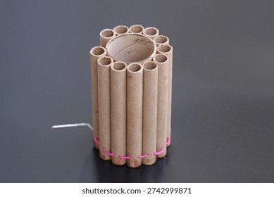Multishot firework component, pyrotechnic 