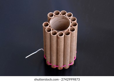 Multishot firework component, pyrotechnic 