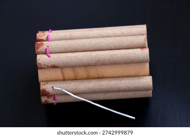 Multishot firework component, pyrotechnic 