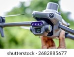 Multispectral Drone Before Flight Launch Outdoor