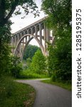 A multi-use path for walking and biking along the river at Ohio