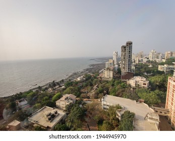 Mumbai Aerial View Of Bandra Bandstand 