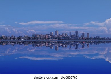 Mumbai City Building See From Mumbai Harbour, Mumbai, India