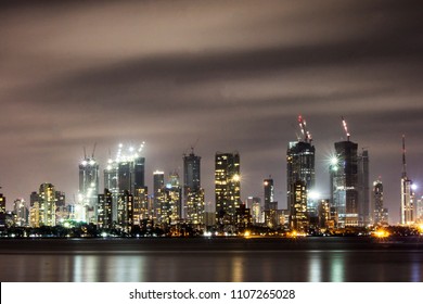 Mumbai City Sky Line During Night