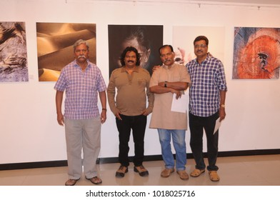 MUMBAI, INDIA, 17 JANUARY 2016 : People visit art exhibitions of modern and contemporary art at Jehangir Art Gallery, Mumbai, it is famous art gallery in India. - Shutterstock ID 1018025716