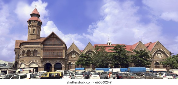 Mumbai / India 23 June 2017 Crawford Market  Or Mahatma Jyotirao Phule  Market Is Old Market Of Mumbai At  Dhobi Talao  Mumbai, Maharashtra India