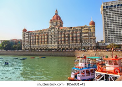 Mumbai, INDIA - December 6 : The Taj Mahal Palace Hotel Is A  Five-star Luxury Hotel, Built In The Saracenic Revival Style In The Colaba Region Of Mumbai, India.