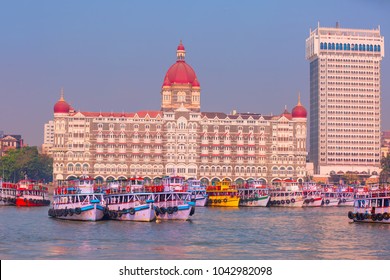 MUMBAI, INDIA - FEB. 27, 2018: The Taj Mahal Palace Hotel 