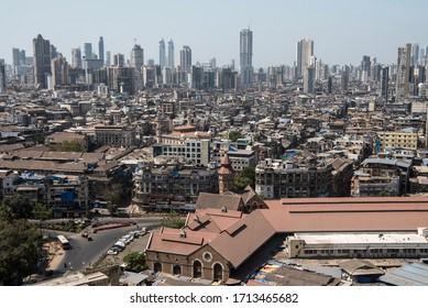 MUMBAI /INDIA - MARCH 21, 2020: General To View Of A Crawford Market Or Mahatma Jyotiba Phule Mandai.