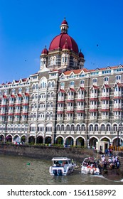 Mumbai India Nov 9th 2019: The Taj Mahal Palace Hotel And Pier, Is A Heritage, Five-star, Luxury Hotel Built In The Saracenic Revival Style In The Mumbai, Situated Next To The Gateway Of India. 