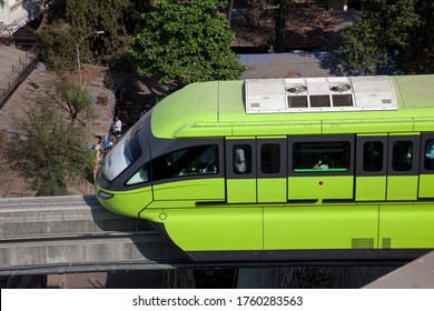 Mumbai, India/March14, 2013: India's First Monorail During The Test Trails At Chembur.