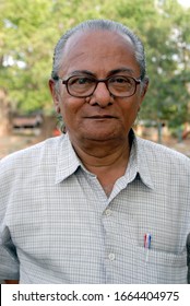 Mumbai; Maharashtra; India- Asia; May. 21; 2009 - Happy Indian Old Man Senior Citizen Smiling 