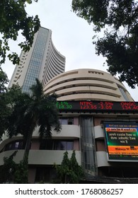 Mumbai, Maharashtra/India- June 30 2020: Stock Market At Dalal Street Mumbai- Financial Hub Of Doing Business.