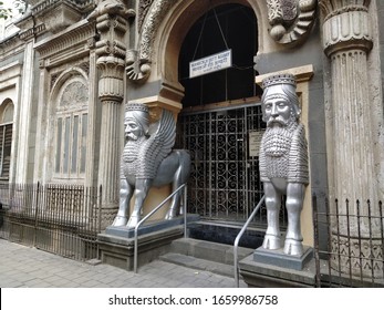 Mumbai, Maharastra/India- February 26 2020: A Satanic Temple Of Historical Times. Vintage Fire Temple Of Parsis.