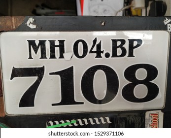 Mumbai, Maharastra/India- October 12 2019: Number Plate On Car And Bike.