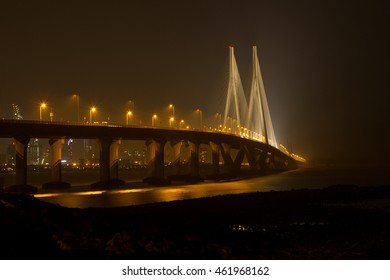 Mumbai Sea Link Night View