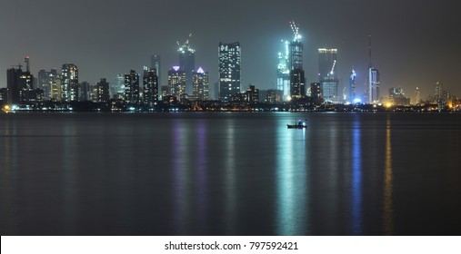 Mumbai Skyline At Night