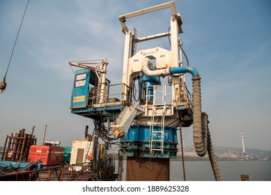 MUMBAI-INDIA - December 4, 2020: A View Of Under-construction Of Mumbai Trans Harbour Link Also Known As The Sewri Nhava Sheva Trans Harbour Link.