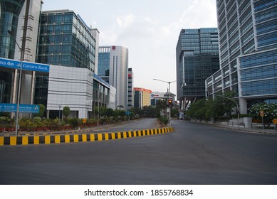 MUMBAI/INDIA - MAY 1, 2020 : General View Of A Deserted Bandra Kurla Complex During A Nationwide Lockdown.