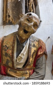 Mummy In The Catacombs Of The Capuchin Monastery In Palermo, Sicily. 