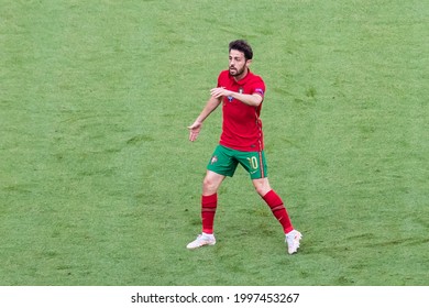 MUNCHEN, GERMANY - 19 JUNE, 2021: UEFA EURO 2020 Group F Match, Portugal - Germany 2:4, O.p: Bernardo Silva Of Portugal