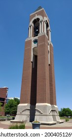 Muncie, Indiana - United States - 7-7-21: Ball State University Bell Tower In Portrait