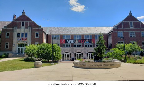 Muncie,Indiana - United States - 7-7-2021 - I.A. Pittenger Student Center At Ball State University Front Entrance