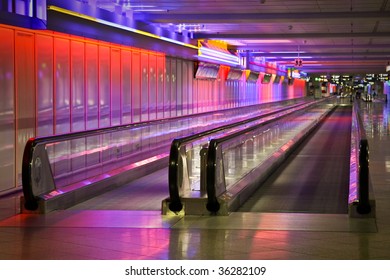 Munich Airport In The Night