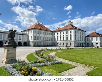 Munich, Bavaria / Germany - July 20 2020: Scene At Nymphenburg Castle In Munich, Bavaria During The Times Of The Covid 19 Pandemic In Summer With Less People Due To Travel Ban