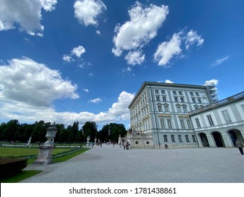 Munich, Bavaria / Germany - July 20 2020: Scene At Nymphenburg Castle In Munich, Bavaria During The Times Of The Covid 19 Pandemic In Summer With Less People Due To Travel Ban