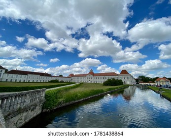 Munich, Bavaria / Germany - July 20 2020: Scene At Nymphenburg Castle In Munich, Bavaria During The Times Of The Covid 19 Pandemic In Summer With Less People Due To Travel Ban