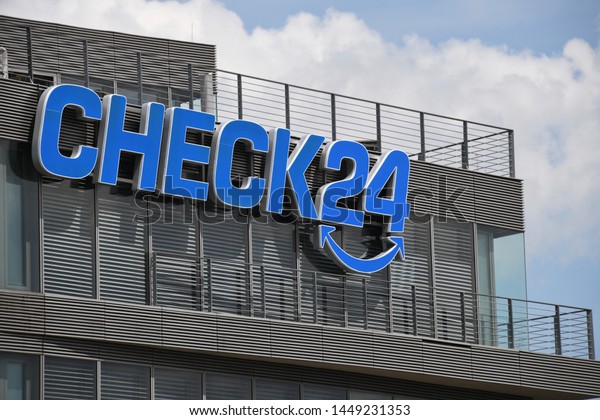 Munich, Bavaria / Germany - June 21, 2019:\
Headquarters of check24 in Munich, Germany - Check24 is Germanys\
largest online comparison portal\
