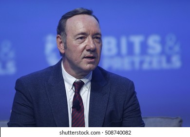 Munich, Bavaria/Germany - 25th September 2016: Kevin Spacey at the Startup fair Bits&Pretzels at the ICM Munich