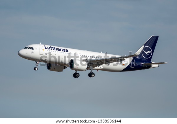 Munich Germany 04 March 2019 Lufthansa Stock Photo Edit Now 1338536144