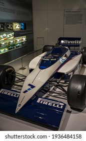 MUNICH, GERMANY - 24 SEPTEMBER 2013: Legendary Brabham BT52 Formula One Race Car 1983 Displayed On Exhibition At BMW Museum In Munich, Germany